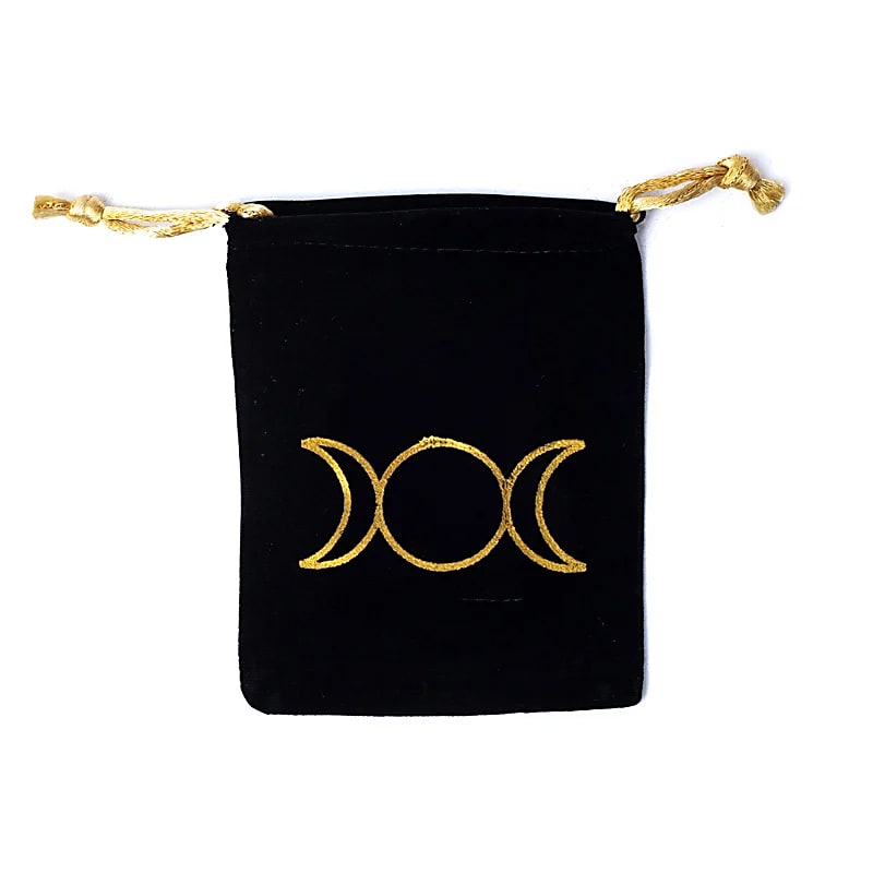 Bolsa de Veludo Fases da Lua - Loja Mística