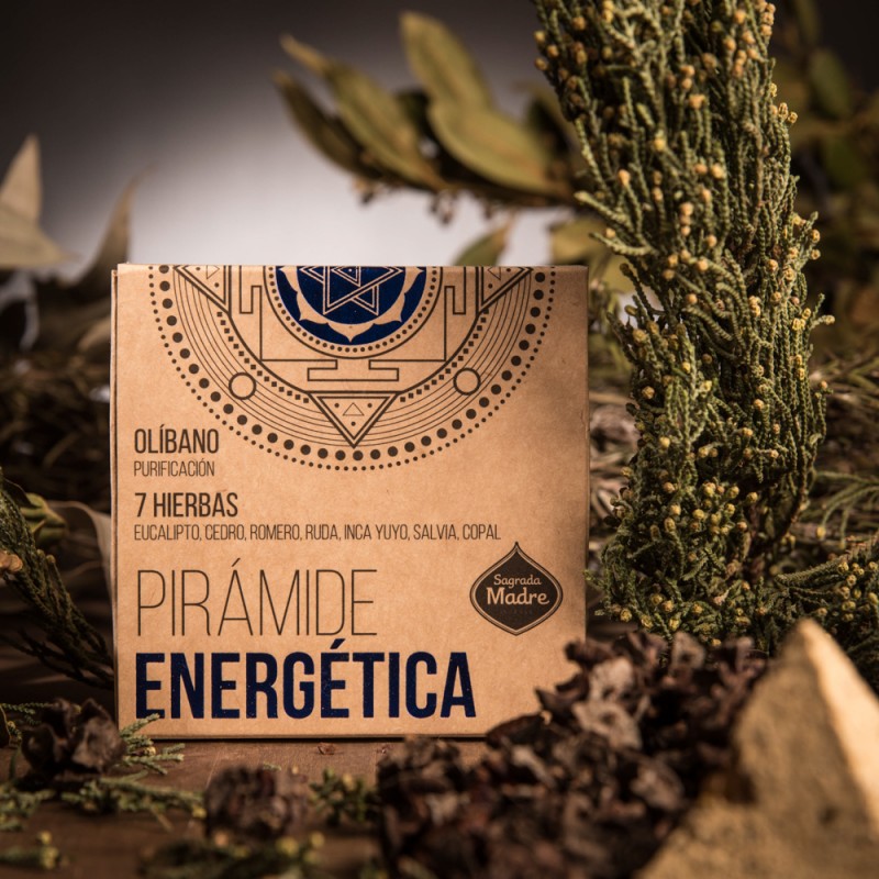 Pirâmide Sagrada Madre - Olíbano/7 Ervas - Loja Mística