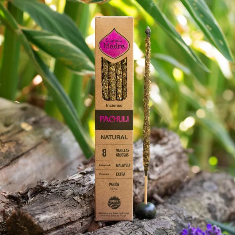 Incenso Sagrada Madre Natural - Patchouli - Loja Mística