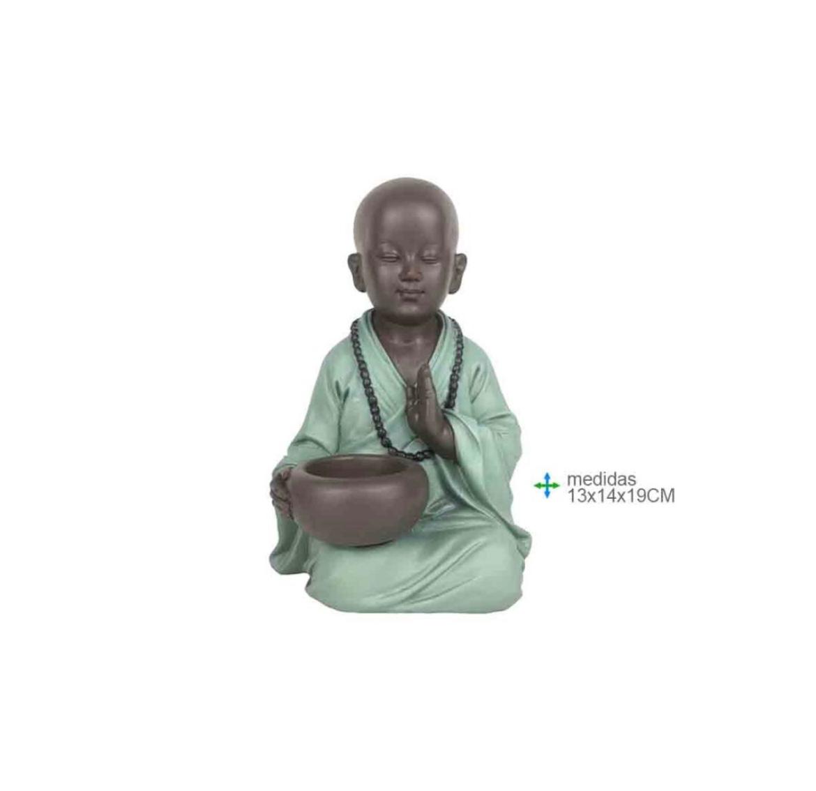 Porta-Velas Monge Resina - Loja Mística