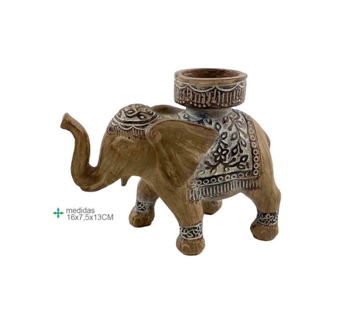 Porta-Velas Elefante - Loja Mística