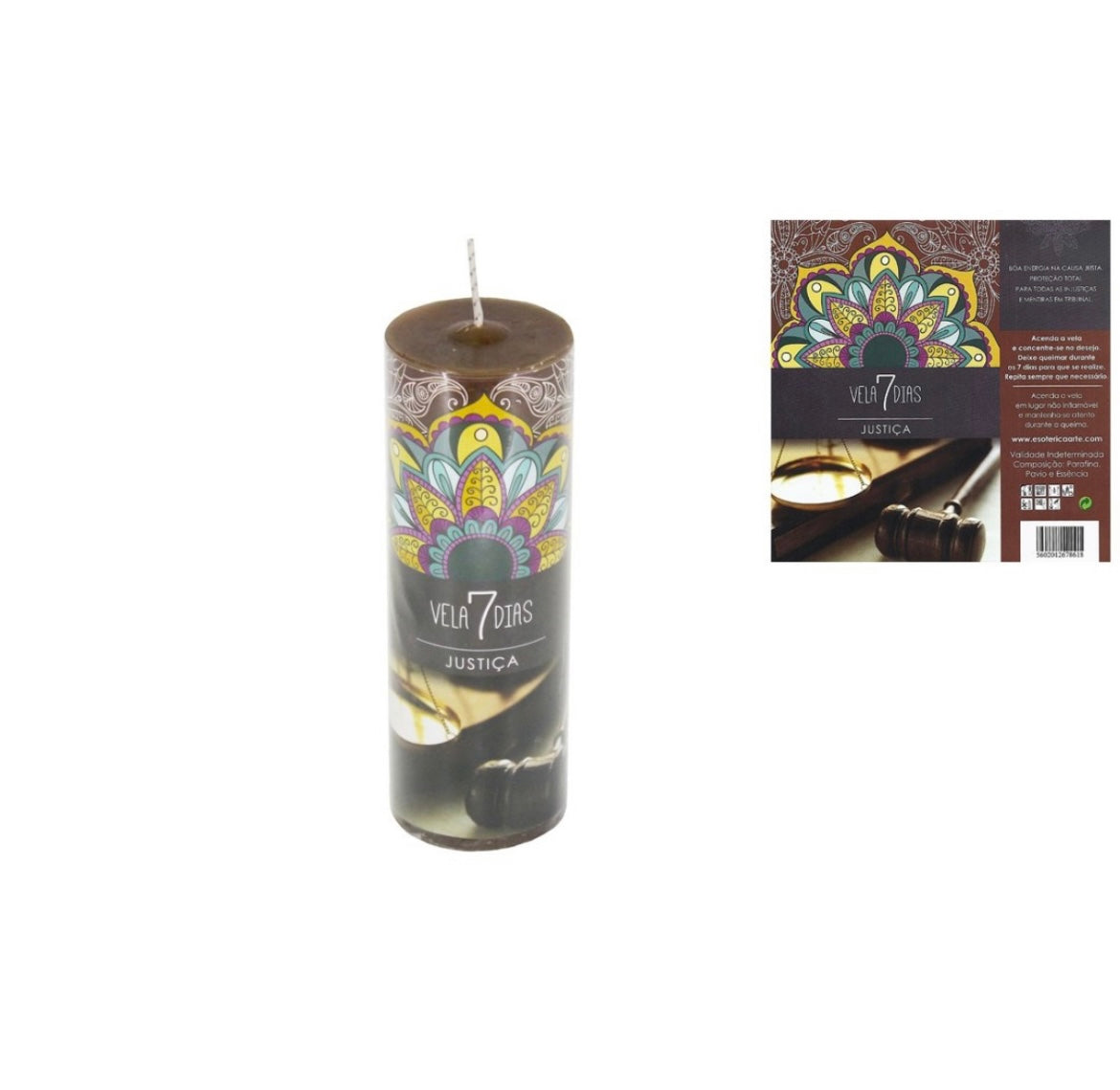 Vela 7 Dias - Justiça - Loja Mística