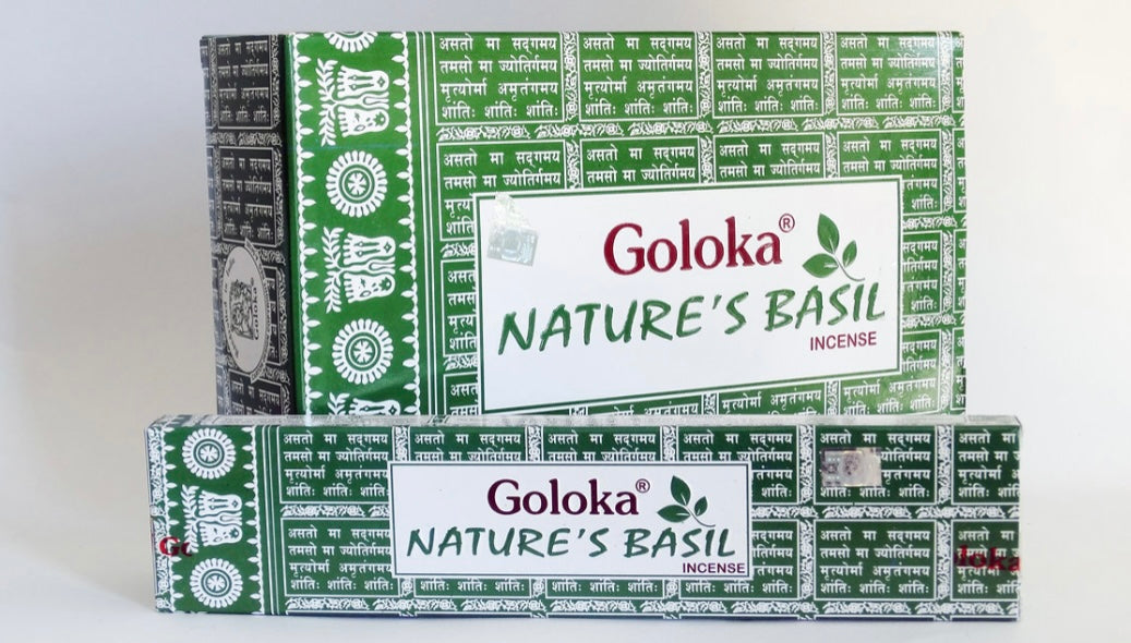 Incenso Goloka Nature’s Basil - Loja Mística