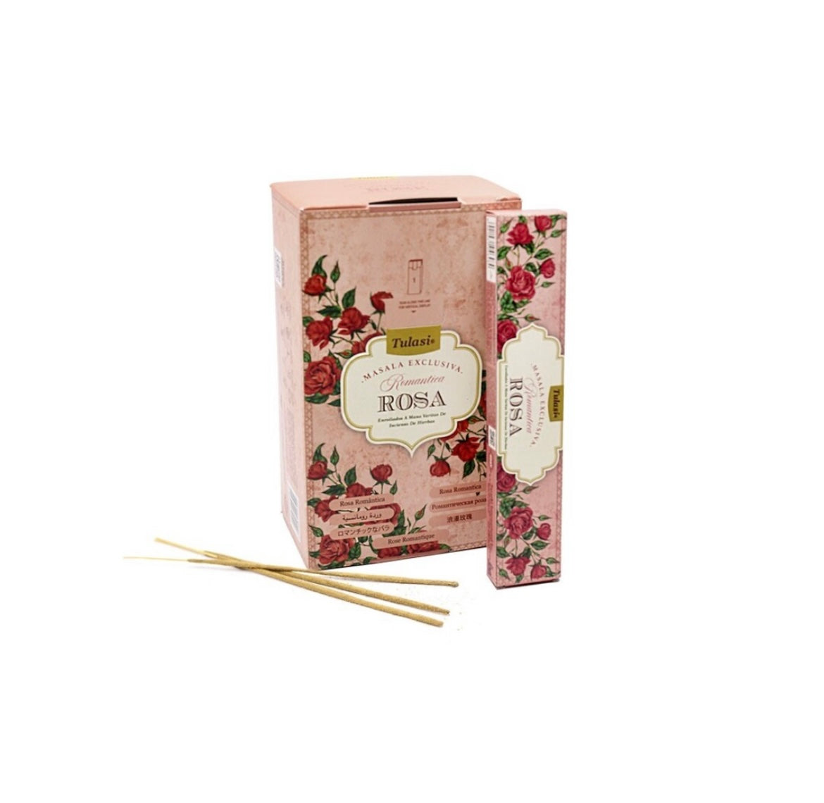 Incenso Tulasi Romantic Rosa - Loja Mística
