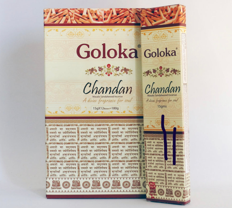 Incenso Goloka Chandan - Loja Mística