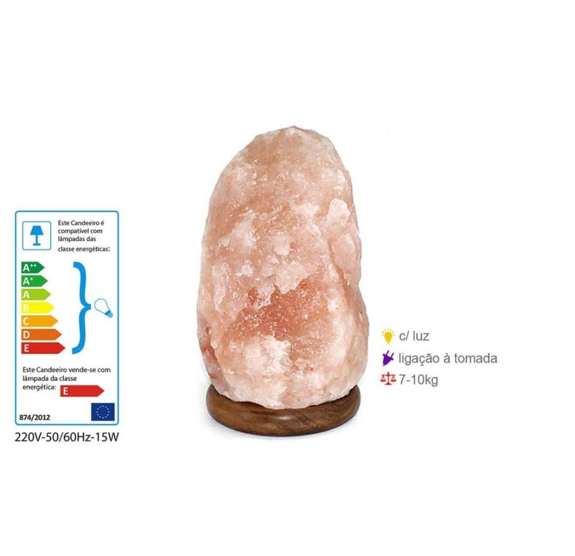 Candeeiro de Sal dos Himalayas 7kg -10kg - Loja Mística