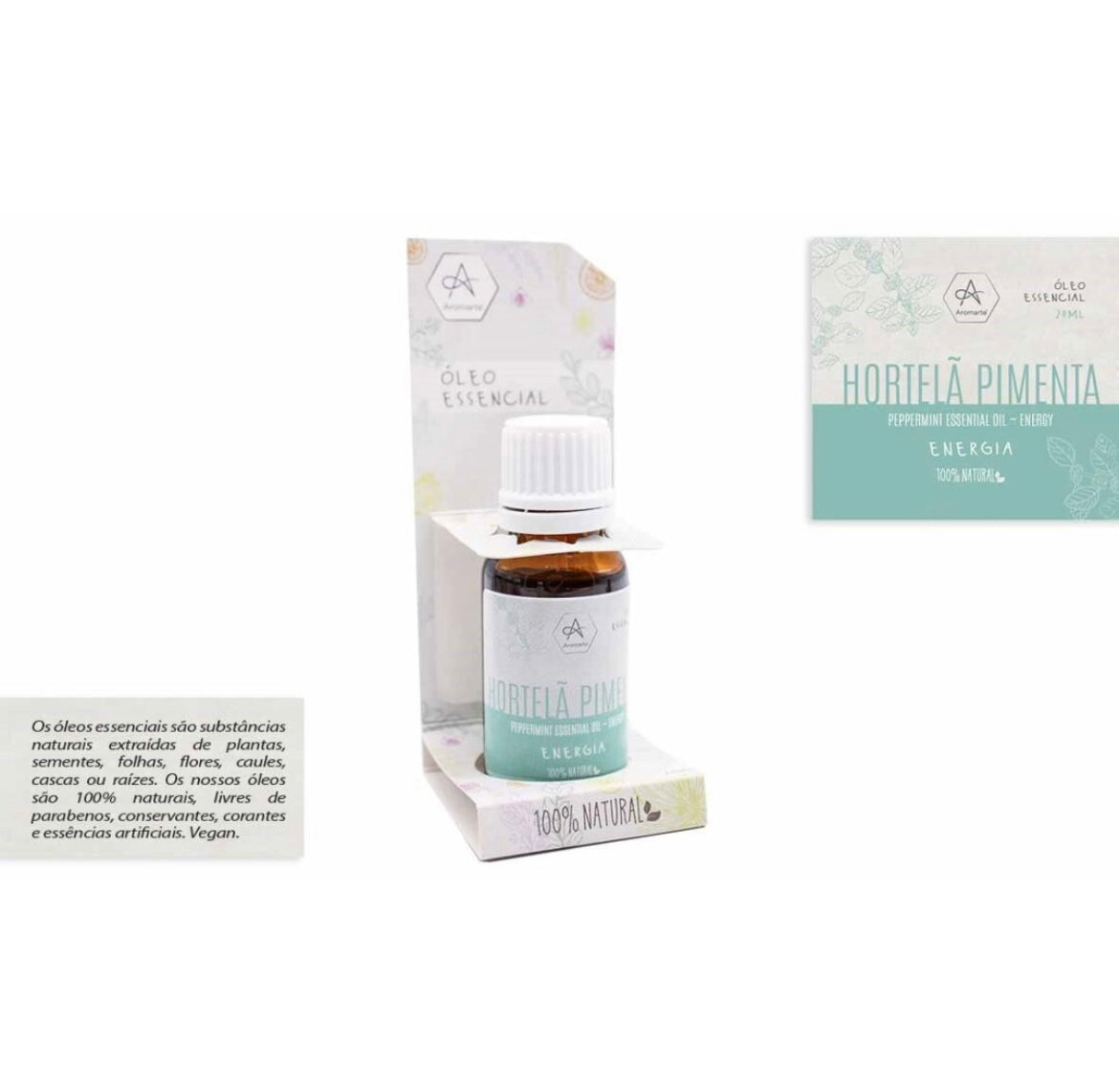 Óleo Essencial Hortelã Pimenta - Loja Mística