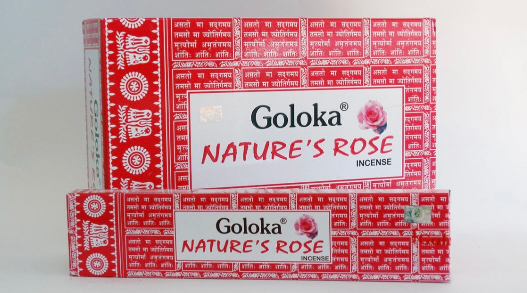 Incenso Goloka Nature’s Rose - Loja Mística