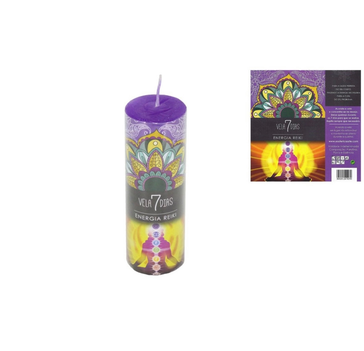 Vela 7 Dias - Energia Reiki - Loja Mística