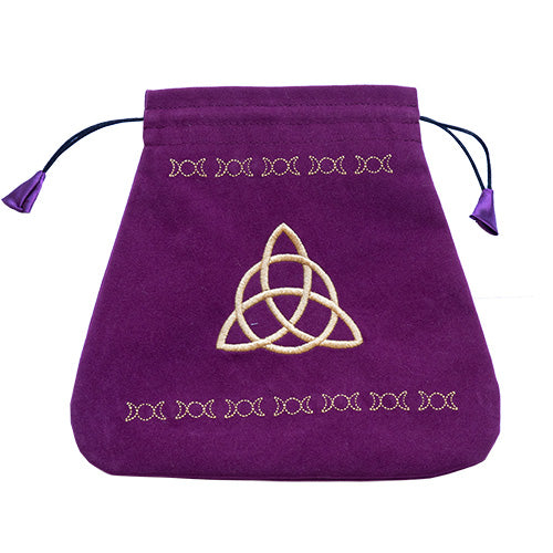 Bolsa Veludo para Tarot - Triquetra - Loja Mística