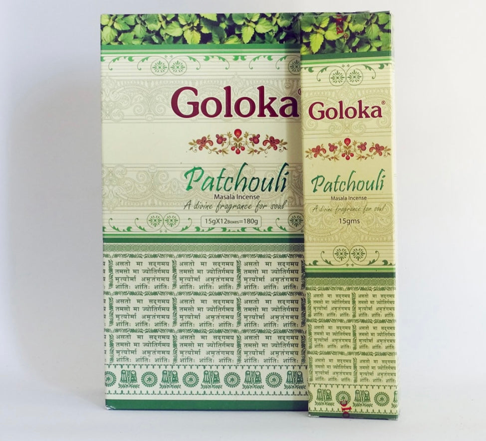 Incenso Goloka Patchouli - Loja Mística