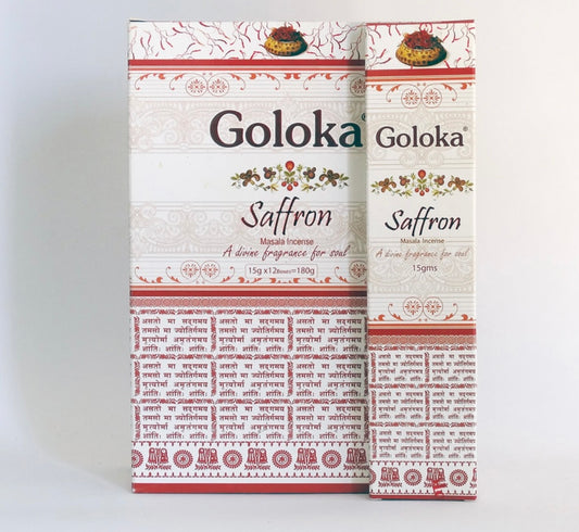 Incenso Goloka Saffron - Loja Mística