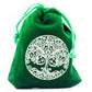 Bolsa Veludo Verde 7x9cm - Loja Mística