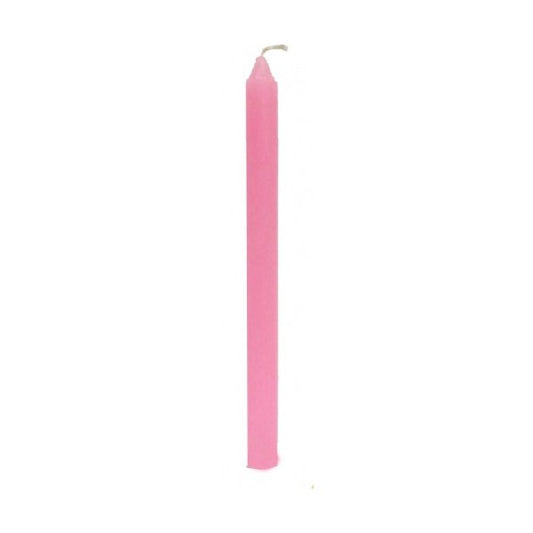 Vela Rosa 20cm - Loja Mística